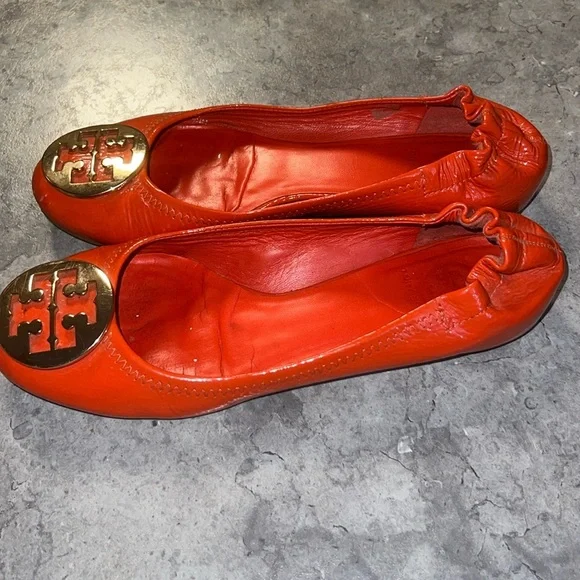 Tory Burch Miller Orange Flats 🥿 - Picture 3 of 6